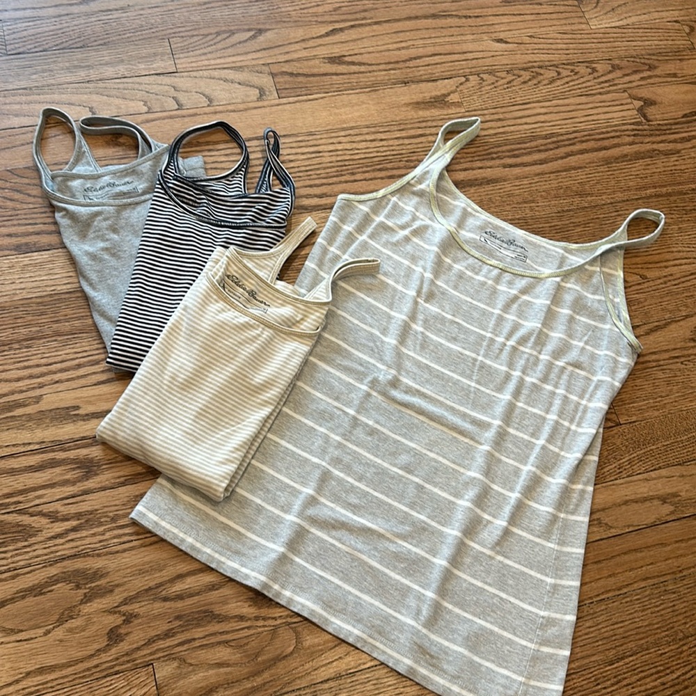 Lot of 4 Neutrals Eddie Bauer Camisoles